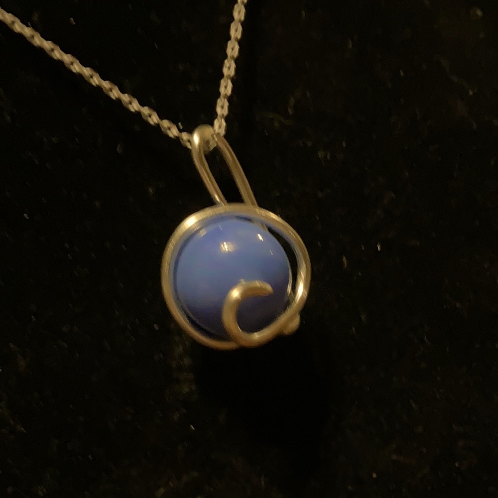 Wire wrapped vintage marble